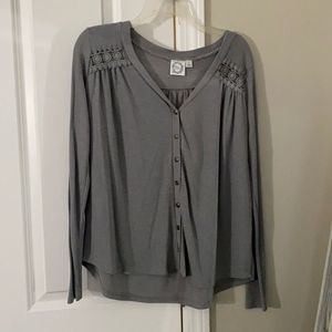 Blue Rain Grey Top